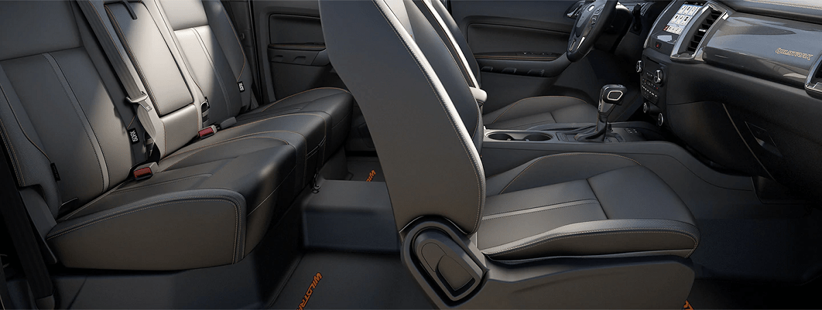 Khoang xe ford ranger 2021 thiết kế rộng 